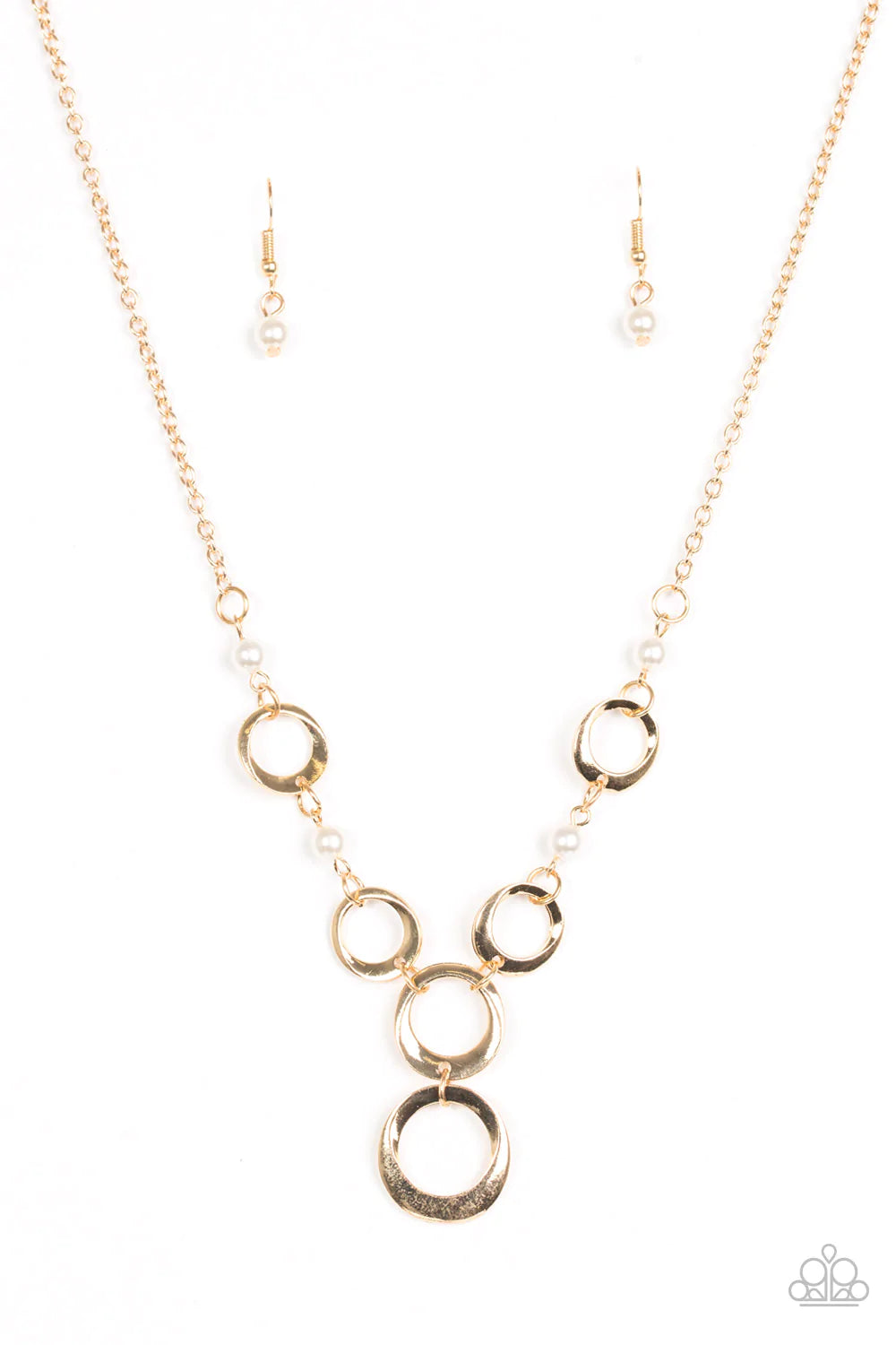 Paparazzi Necklace ~ Perfectly Poised - Gold