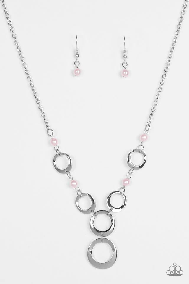 Paparazzi Necklace ~ Perfectly Poised - Pink