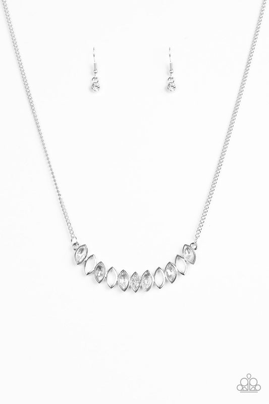 Paparazzi Necklace ~ Get Your Moneys Worth - White