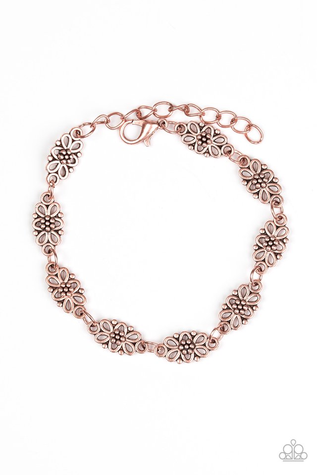 Paparazzi Bracelet ~ Easy Daisy - Copper