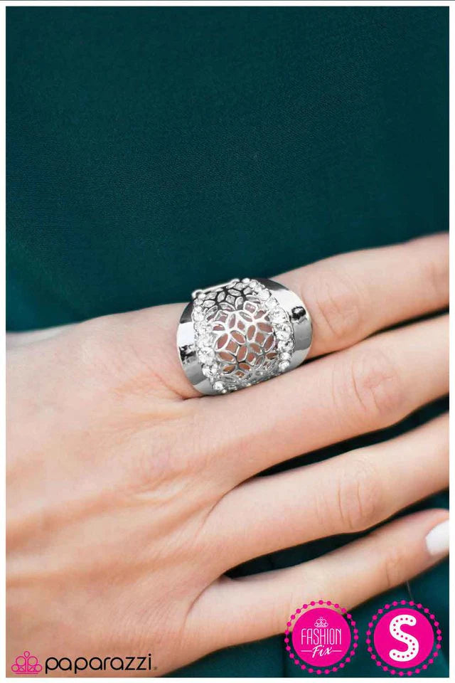 Anillo Paparazzi ~ Marco elegante - Plata