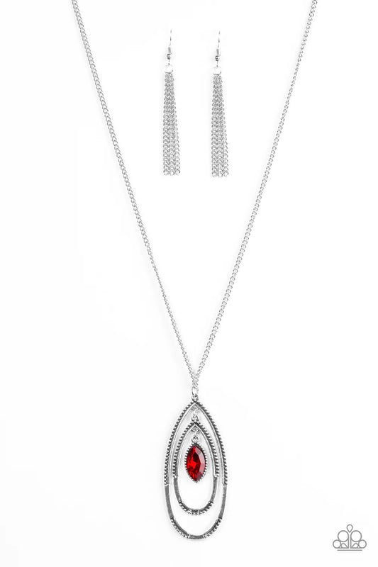 Paparazzi Necklace ~ I Outrank You - Red