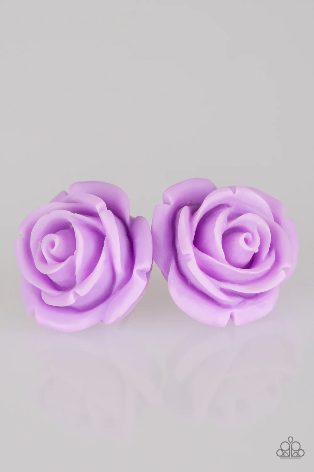 Paparazzi Earring ~ Rose Roulette - Purple