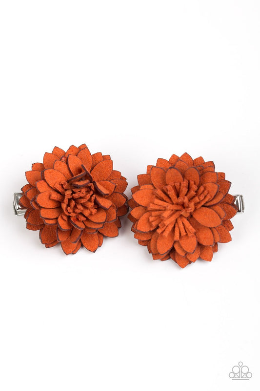 Accesorios para el cabello de Paparazzi ~ Posh and Posy - Naranja