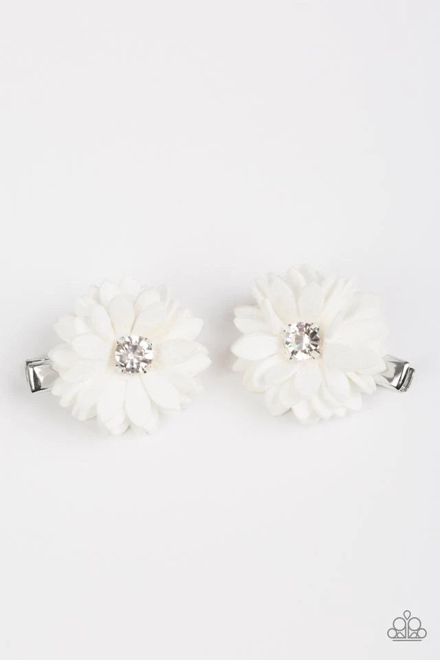 Accesorios para el cabello de Paparazzi ~ Daisy Darling - Blanco