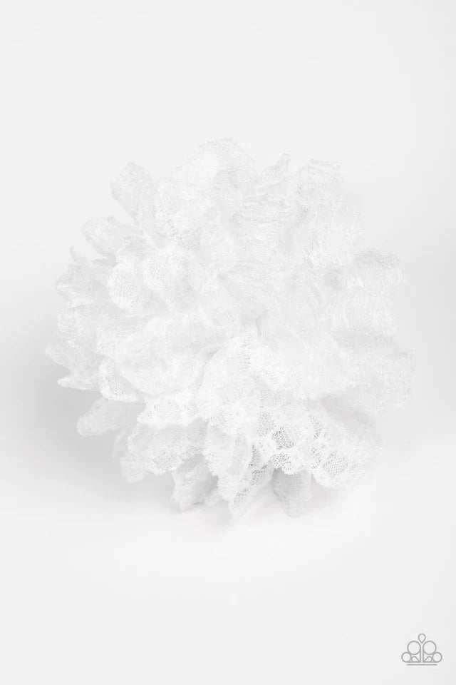 Paparazzi Hair Accessories ~ Lacy Lily - White