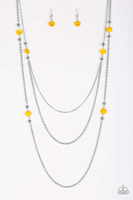 Paparazzi Necklace ~ So SHORE Of Yourself - Yellow