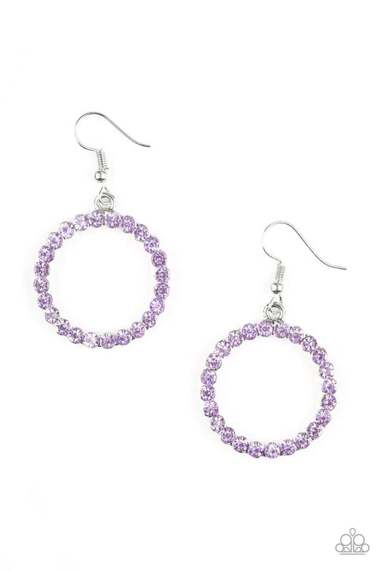Paparazzi Earring ~ Bubblicious - Purple