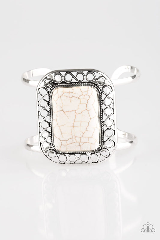 Paparazzi Bracelet ~ PLAINS and Simple - White