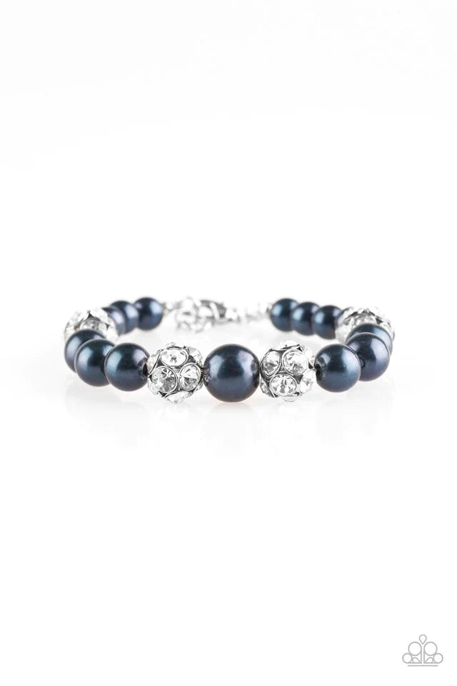 Pulsera Paparazzi ~ Perlas y salones - Azul