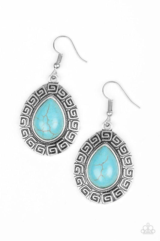 Paparazzi Earring ~ Tribal Tango - Blue