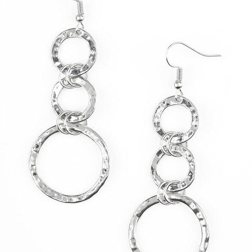 Paparazzi Earring ~ Radical Revolution - Silver