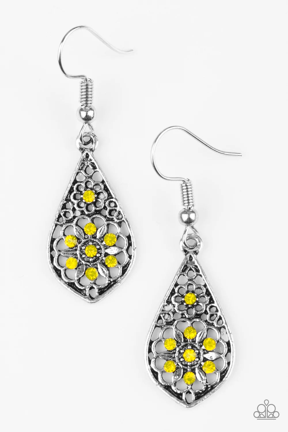 Paparazzi Earring ~ Spring Sparkle - Yellow