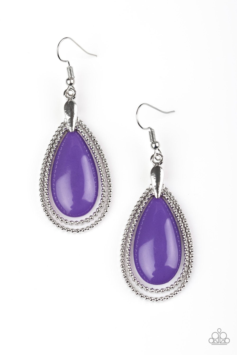 Purple Spring Splendor Paparazzi Earring ~ Spring Splendor - Purple – Paparazzi Jewelry ...