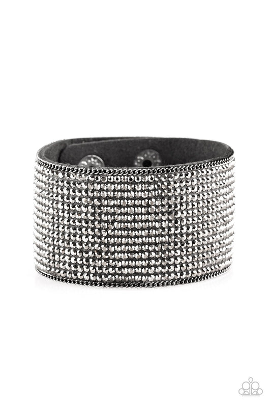 Paparazzi Bracelet ~ Glitter Gossip - Black