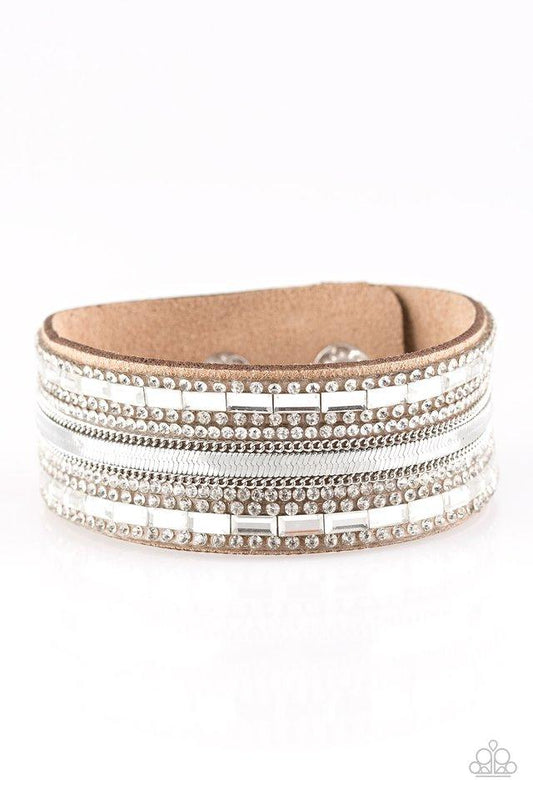 Paparazzi Bracelet ~ Teasingly Tomboy - Brown