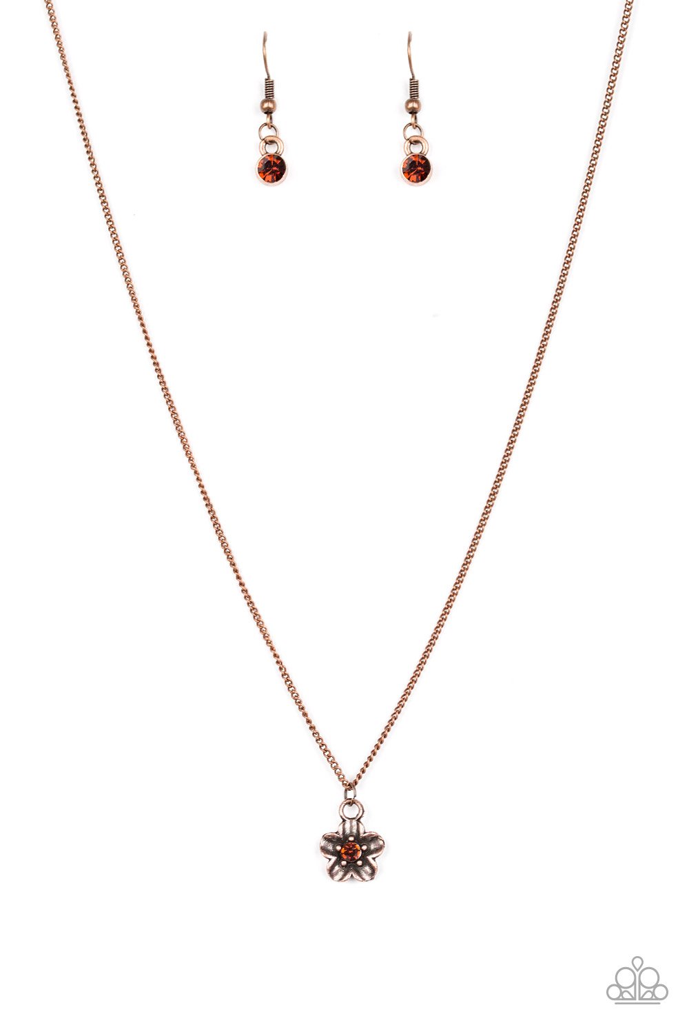 Paparazzi Necklace ~ Boho Botanical - Copper
