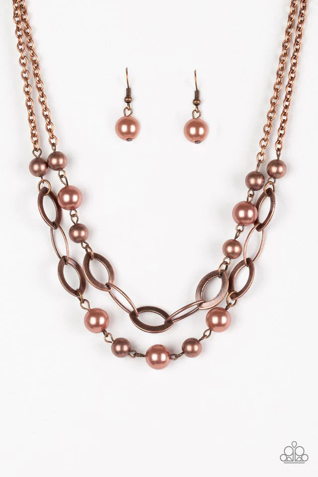 Paparazzi Necklace ~ GLIMMER Takes All - Copper