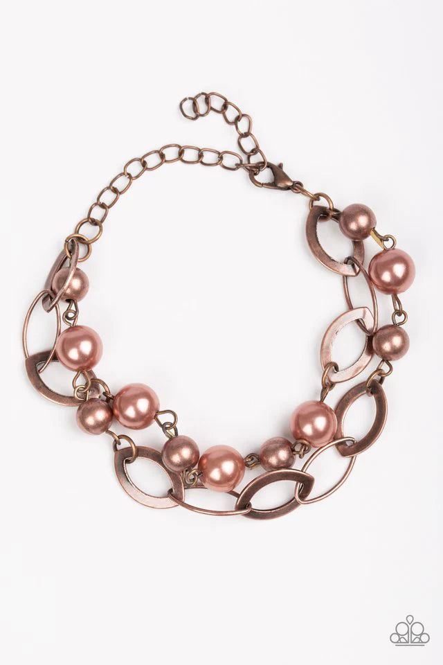 Paparazzi Bracelet ~ Winner Glimmer - Copper