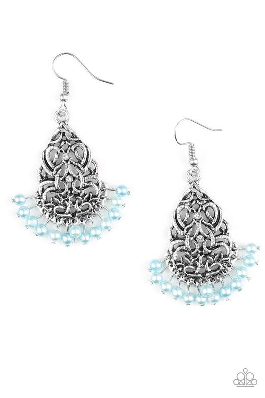 Paparazzi Earring ~ BAROQUE The Bank - Blue