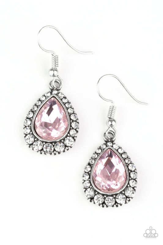 Paparazzi Earring ~ Ready, Set, GLOW! - Pink