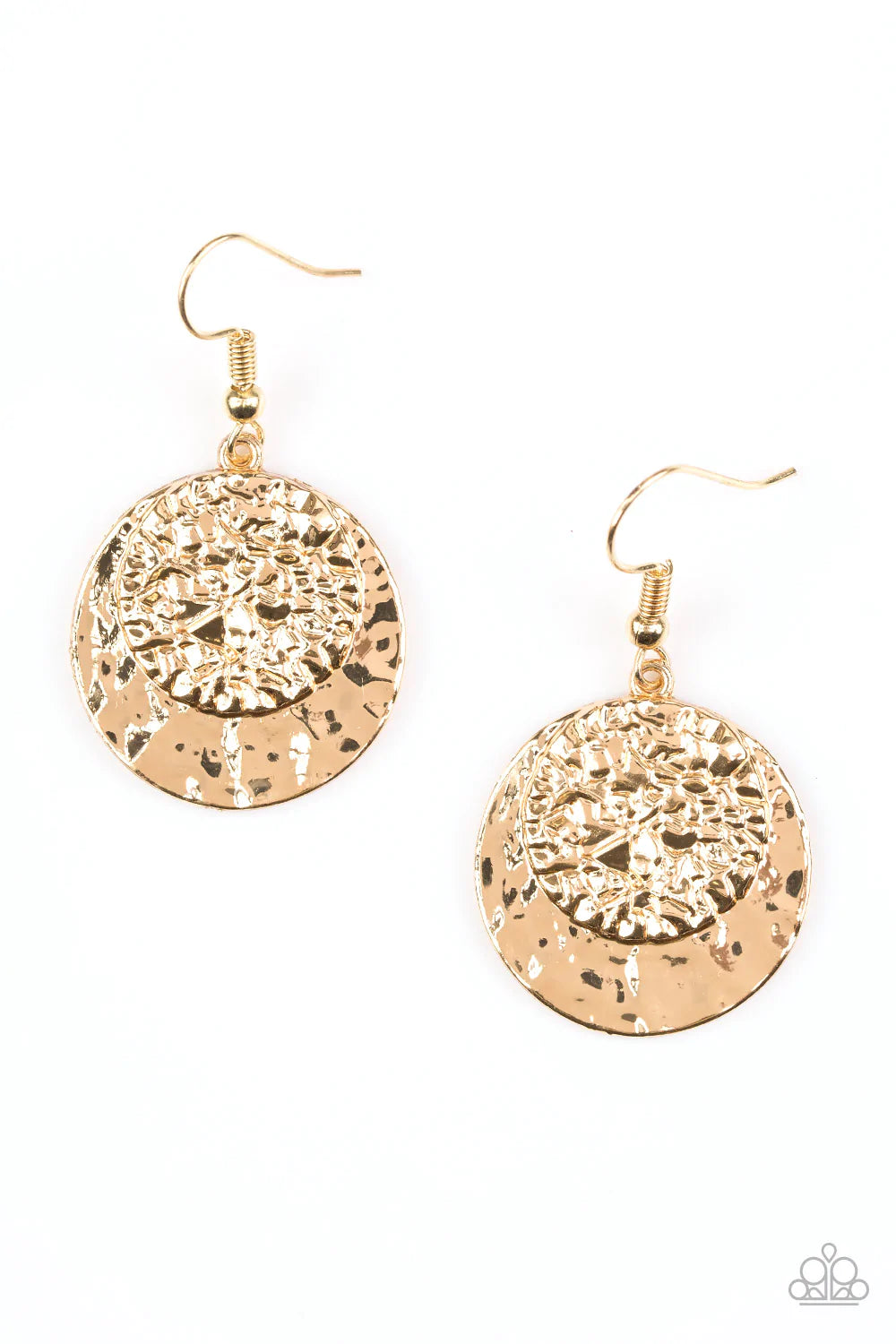 Paparazzi Earring ~ Texture Tribute - Gold – Paparazzi Jewelry | Online ...