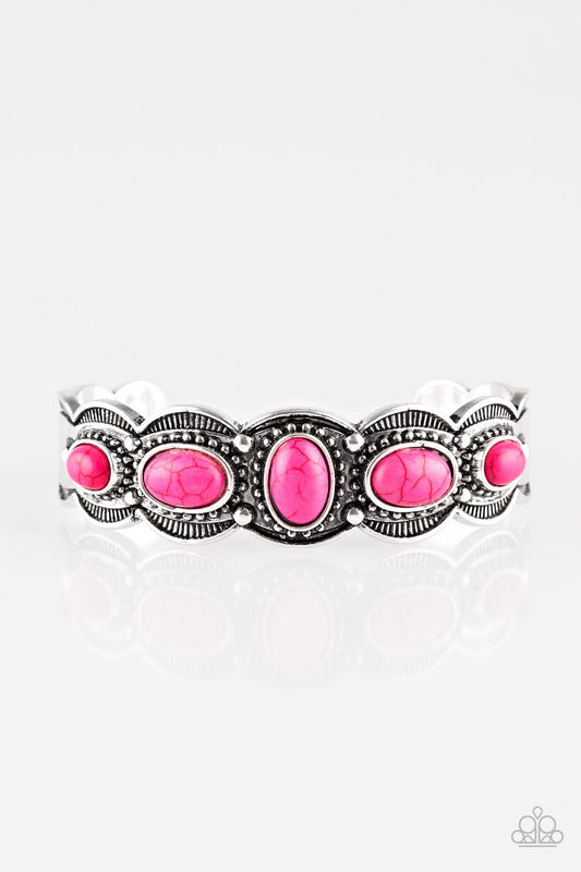 Pulsera Paparazzi ~ Desert Farer - Rosa