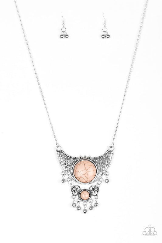 Collar Paparazzi ~ Estilo Summit - Marrón