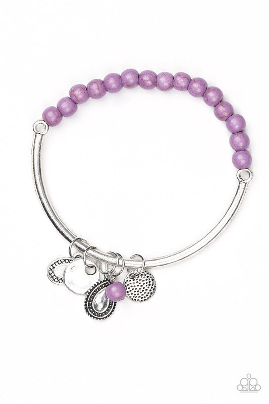 Paparazzi Bracelet ~ Ever Everest - Purple