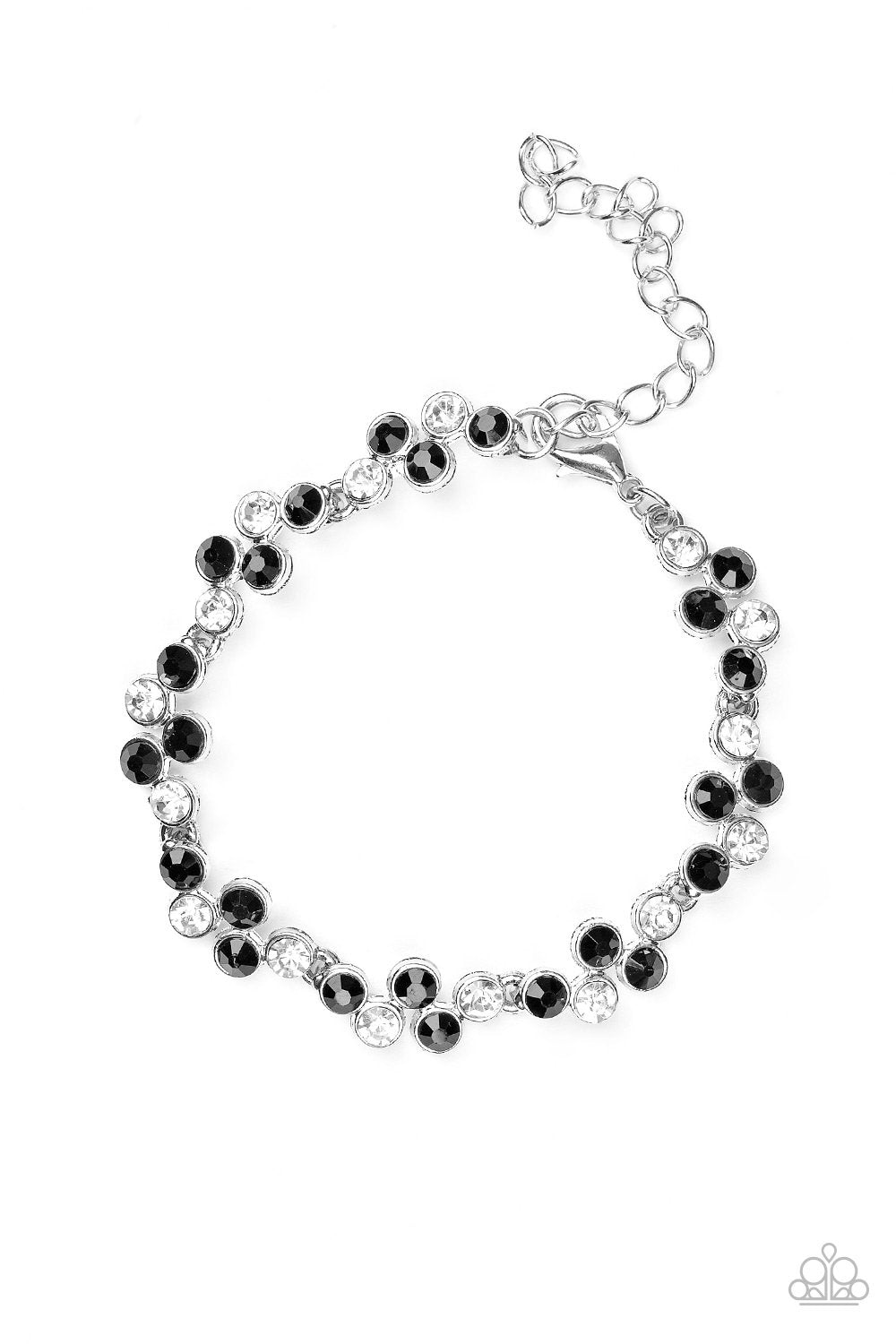 Pulsera Paparazzi ~ Sigue brillando con fuerza - Negro