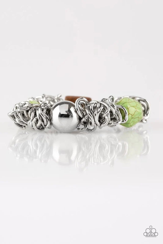 Paparazzi Bracelet ~ Mesmerizingly Magmatic - Green