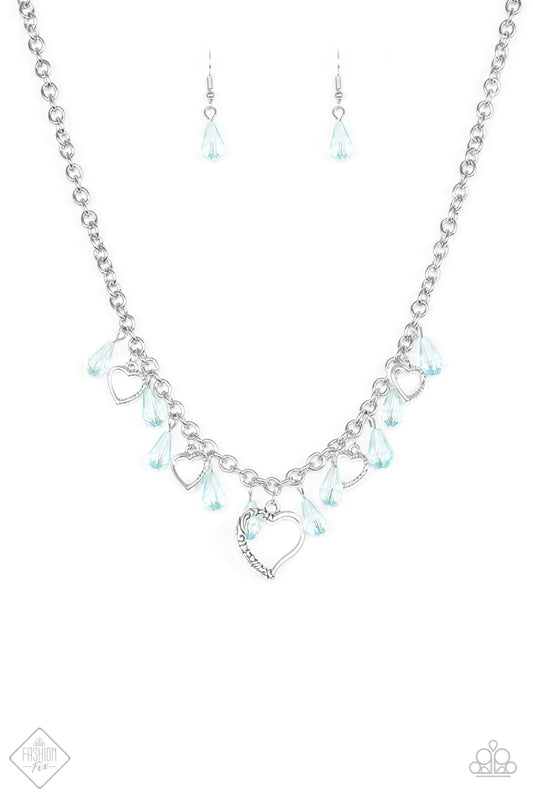 Paparazzi Necklace ~ Keep Me In Your Heart  - Blue