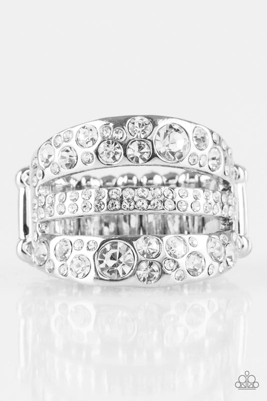 Paparazzi Ring ~ Stacks On Stacks On Stacks - White