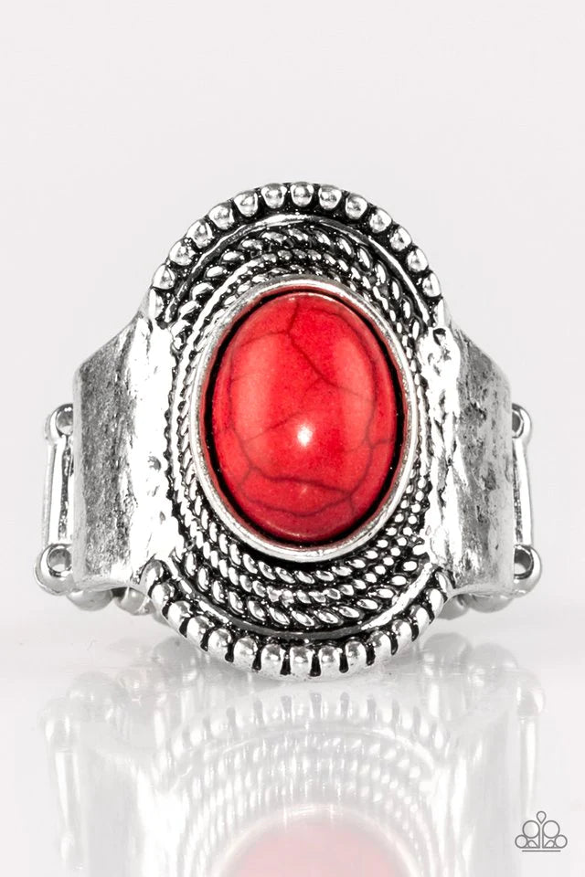 Paparazzi Ring ~ Modern Mesa - Red