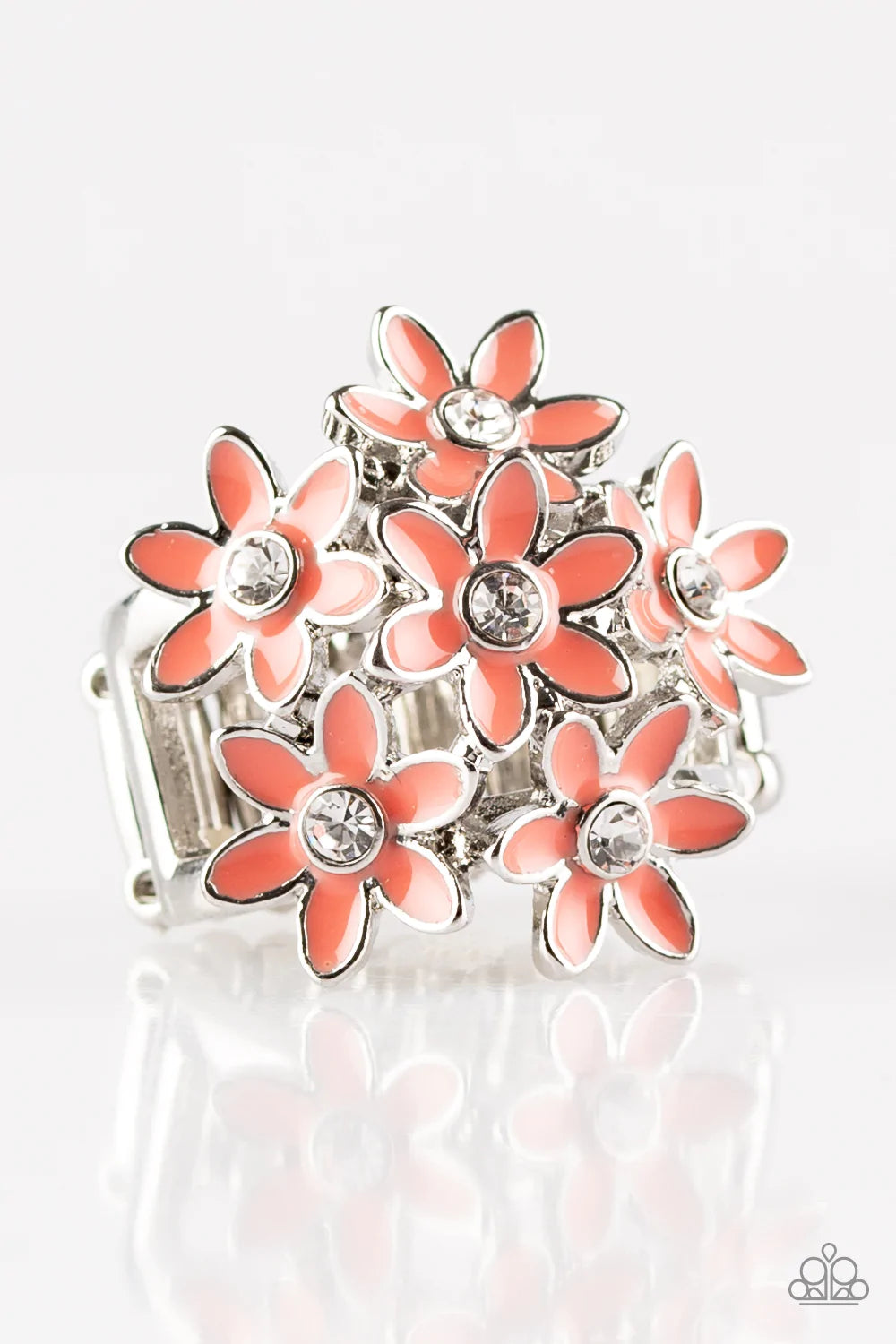 Paparazzi Ring ~ Blooming Bouquets - Orange