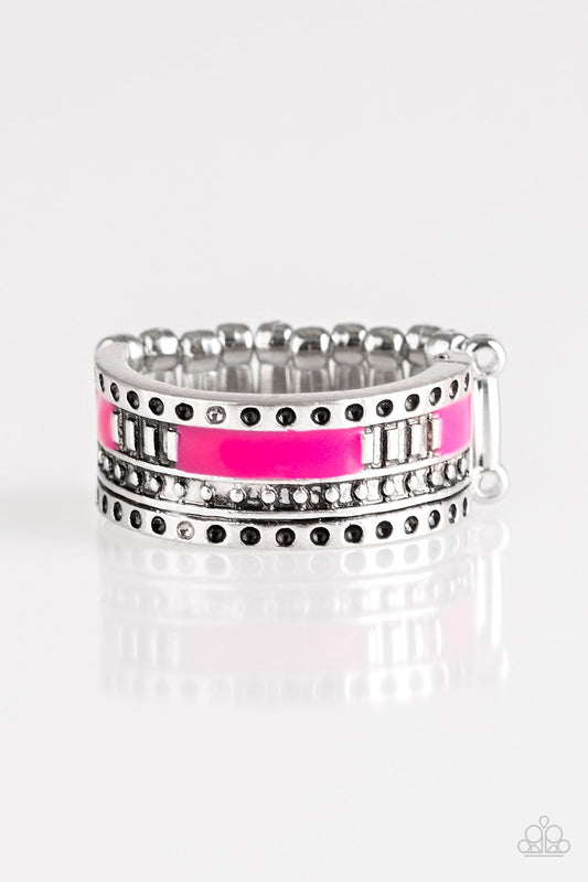 Anillo Paparazzi ~ Super Verano - Rosa