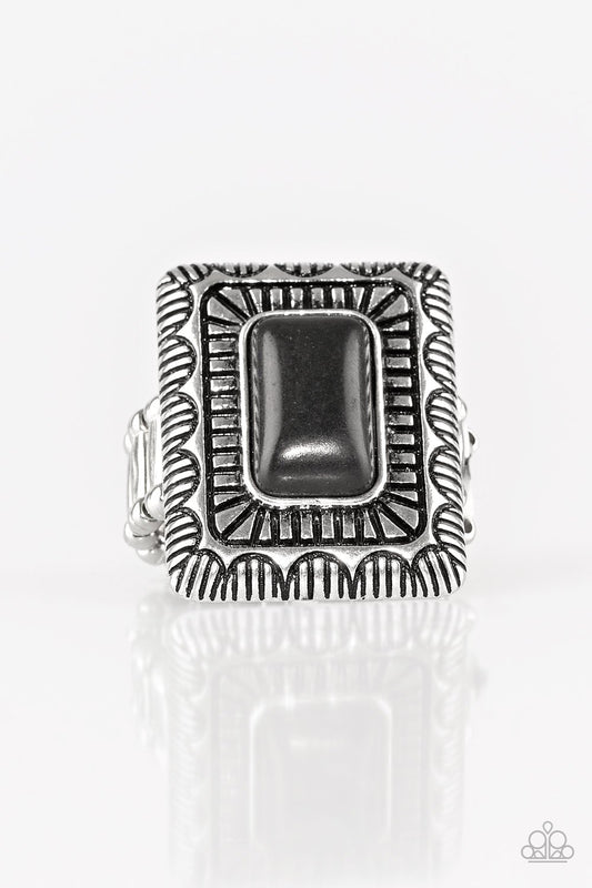 Paparazzi Ring ~ Tumbleweed Deserts - Black