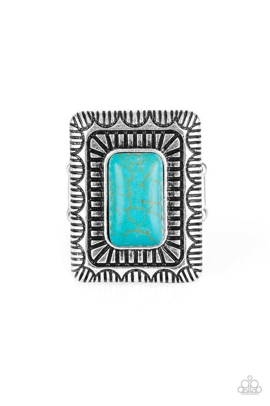 Paparazzi Ring ~ Tumbleweed Deserts - Blue