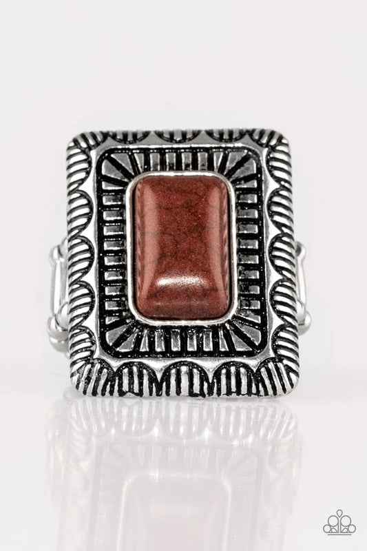 Paparazzi Ring ~ Tumbleweed Deserts - Brown