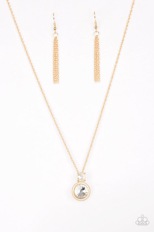 Paparazzi Necklace ~ Date Night Dazzle - Gold