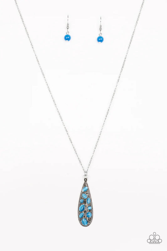 Paparazzi Necklace ~ Teardrop Treasure - Blue