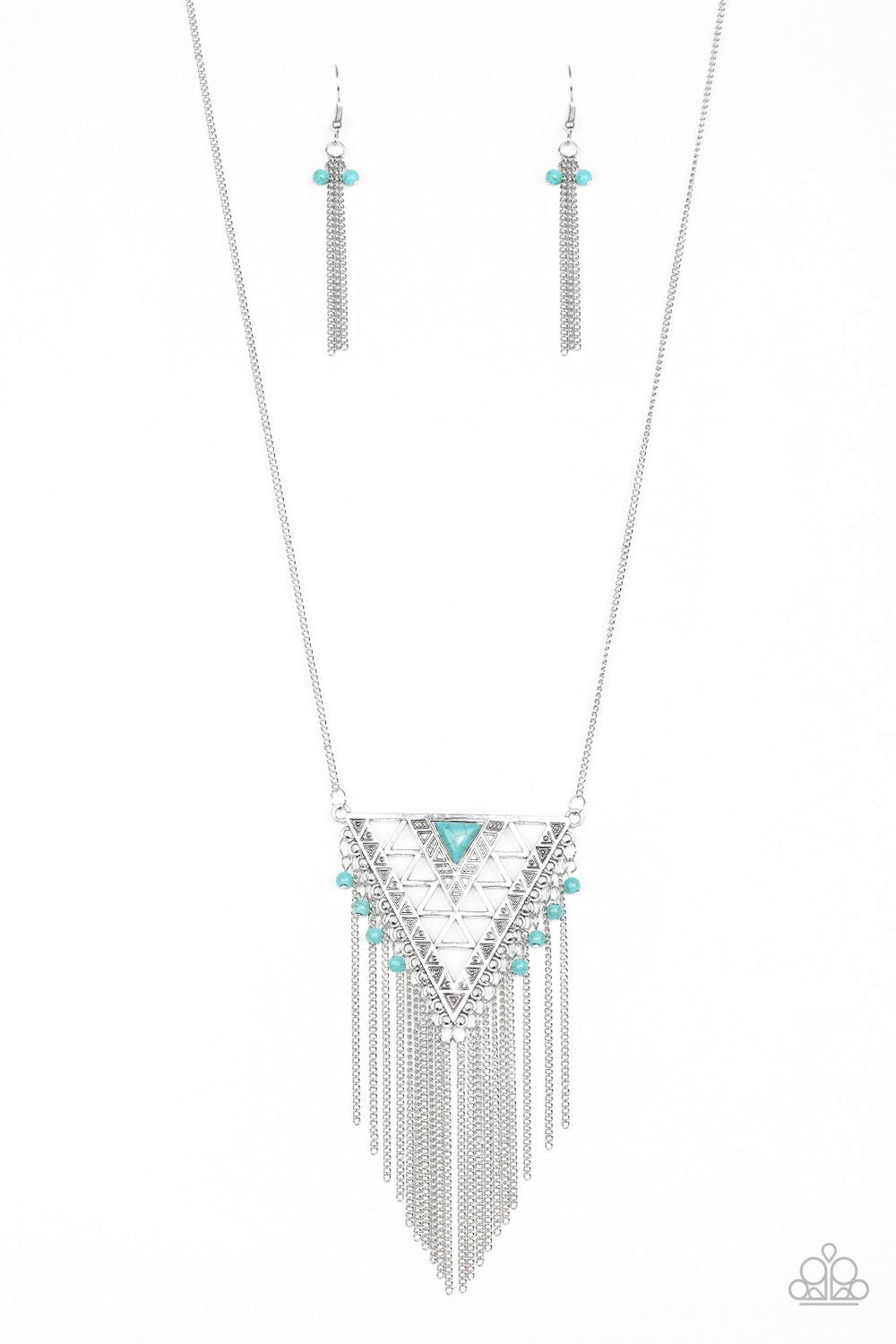 Paparazzi Necklace ~ Colorfully Colossal - Blue