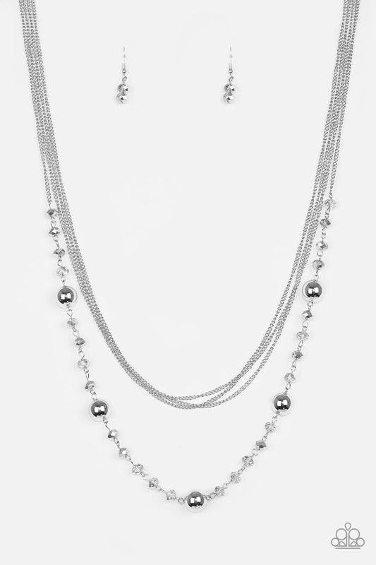 Paparazzi Necklace ~ High Standards - Silver