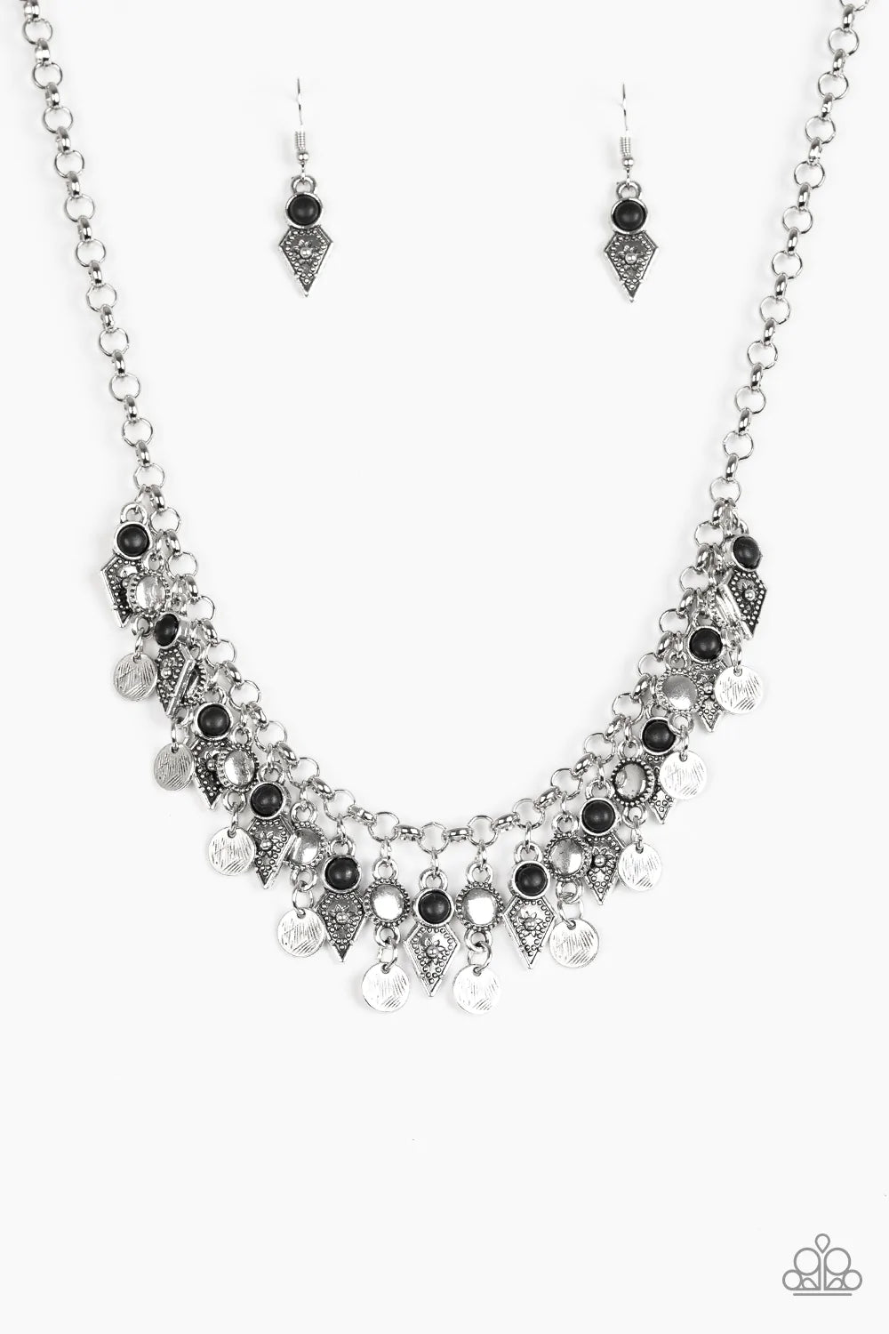 Paparazzi Necklace ~ Jurassic Jamboree - Black