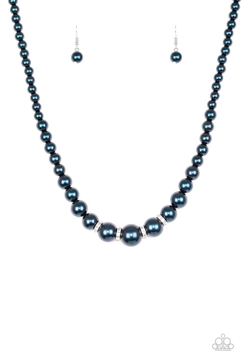 Collar Paparazzi ~ Perlas de fiesta - Azul