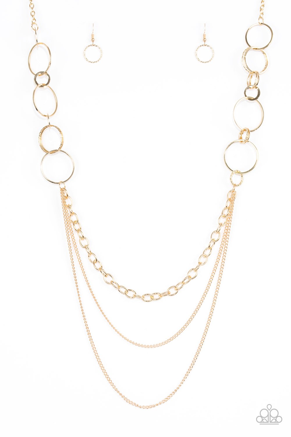 Collar Paparazzi ~ RING Down The House - Oro