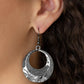 Paparazzi Earring ~ Savory Shimmer - Black