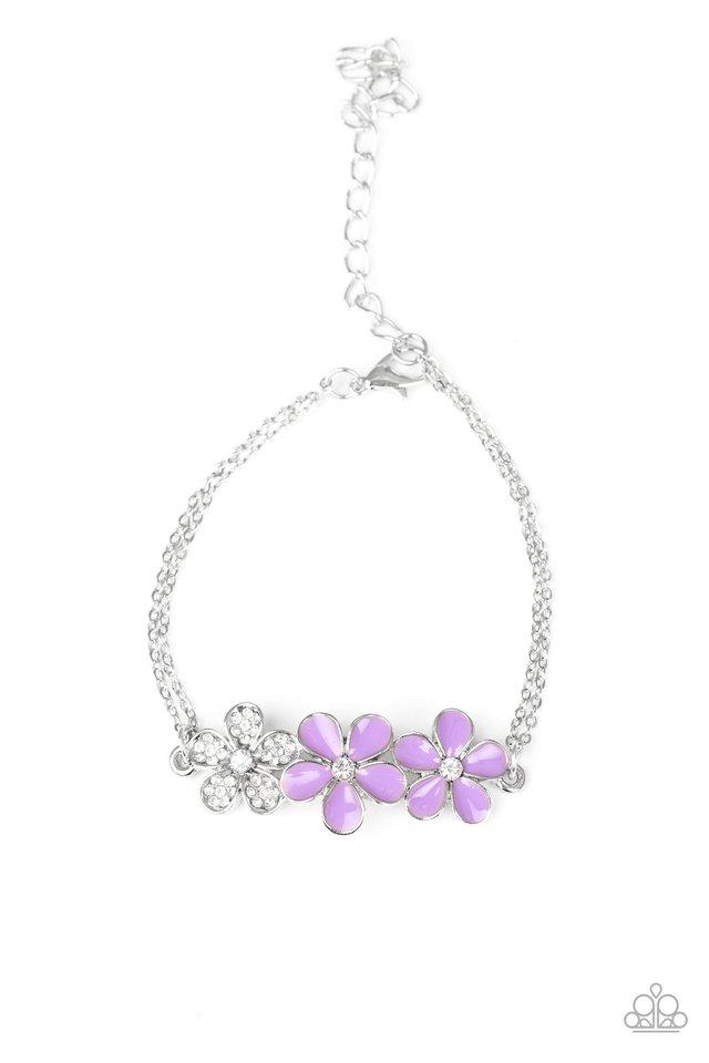 Paparazzi Bracelet ~ Flowering Fiji - Purple