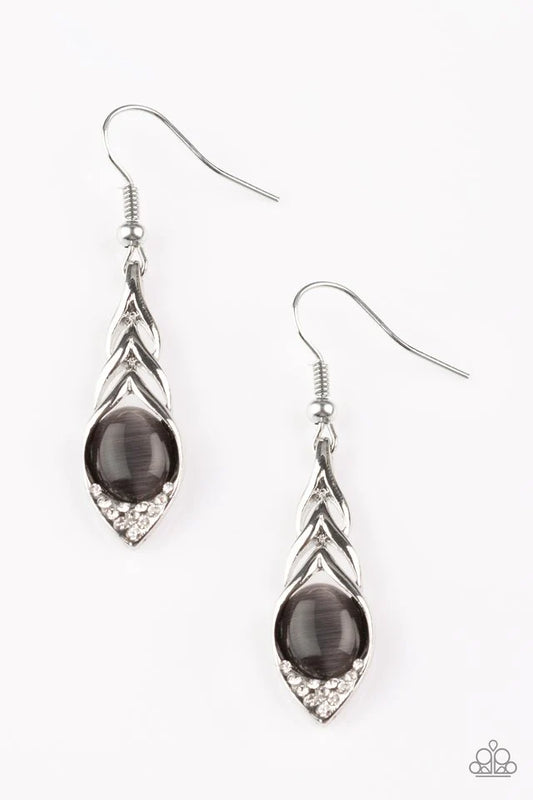 Paparazzi Earring ~ Soaring Shimmer - Silver