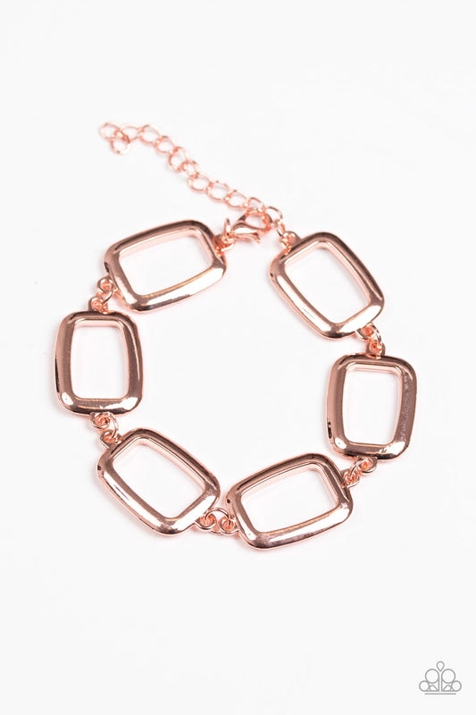 Pulsera Paparazzi ~ Geometría básica - Cobre